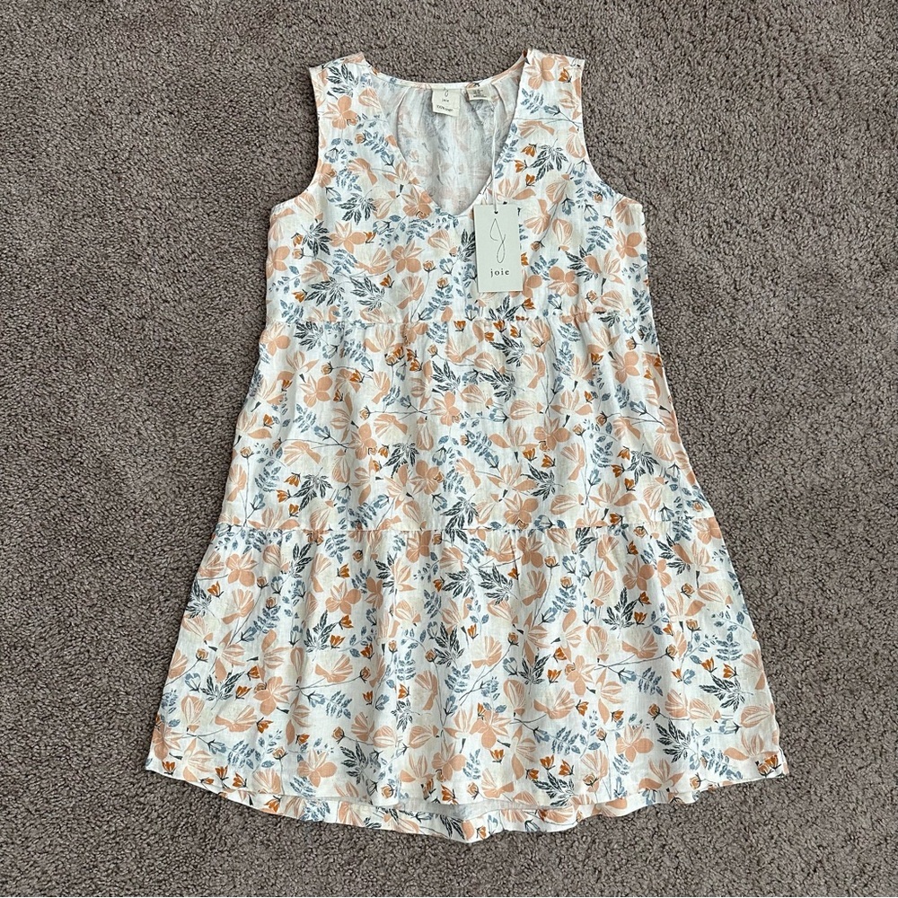 Joie Dress Womens Size XS Floral Linen